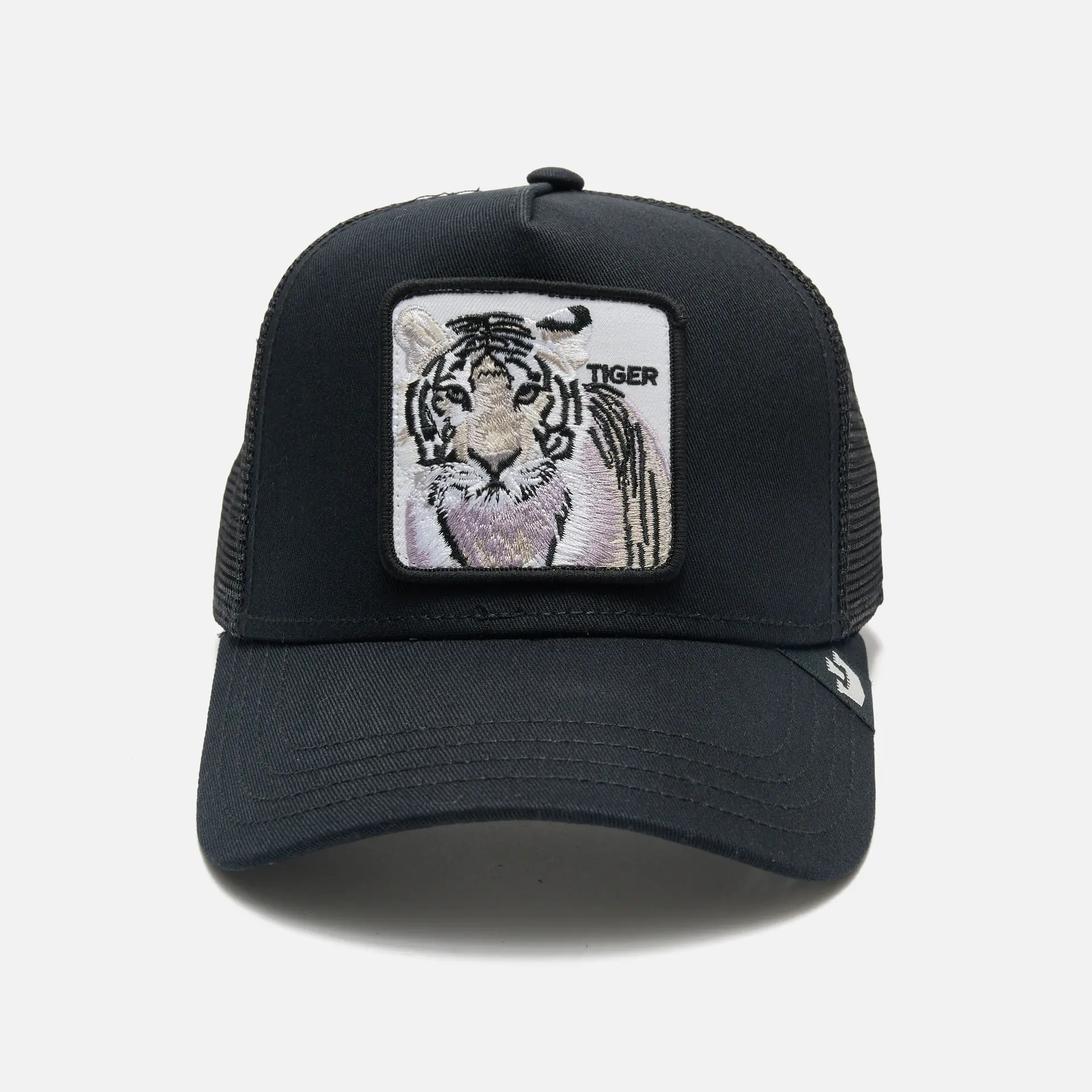 Goorin Bros The White Tiger Baseball Trucker Cap Black