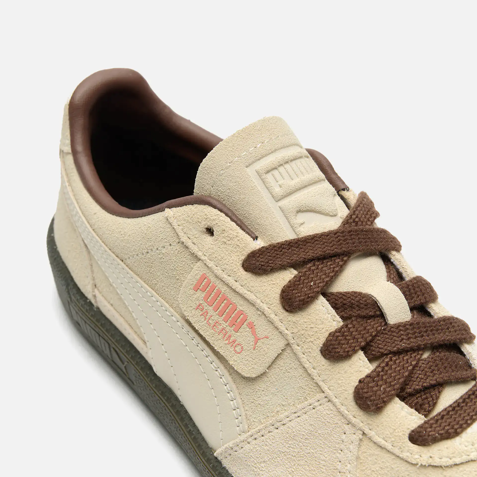 PUMA Palermo Sneaker Alpine Snow/Espresso Brown