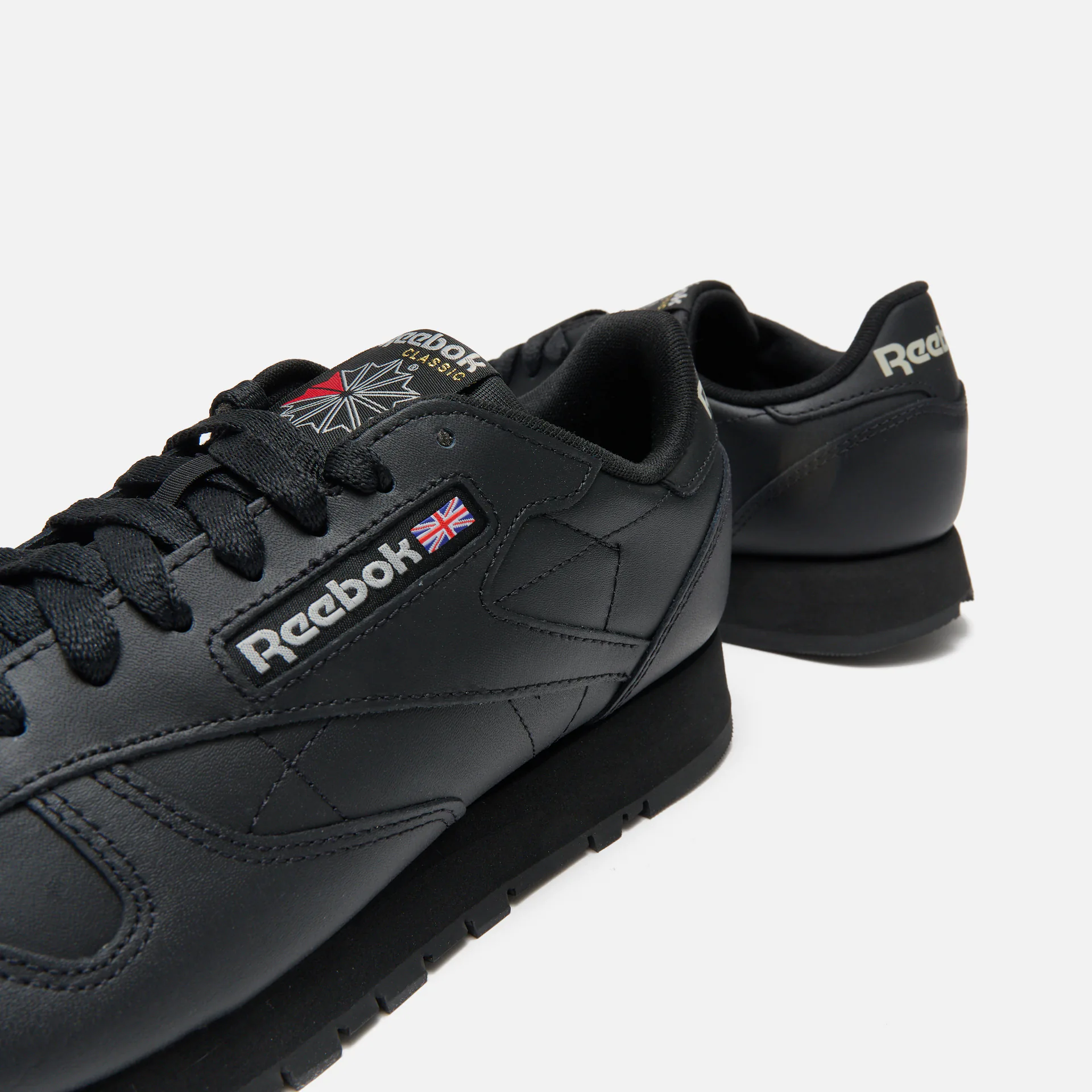 Reebok Classic Leather Sneaker Black/Black/Pure Grey