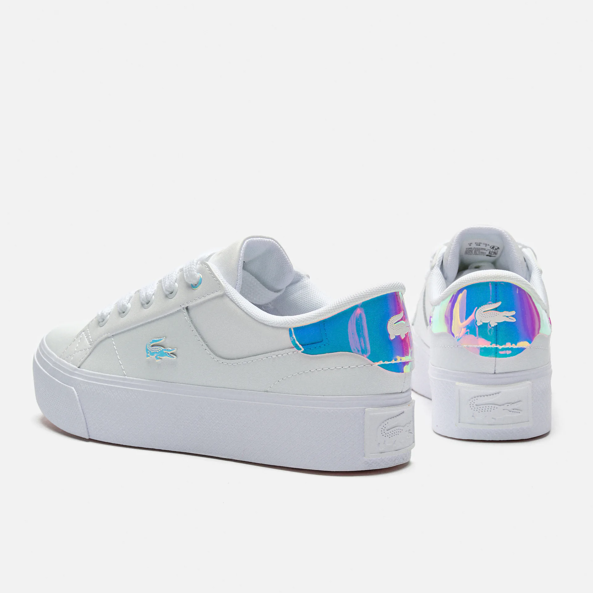 Lacoste Ziane Platform Leather Sneakers White/Light Pink