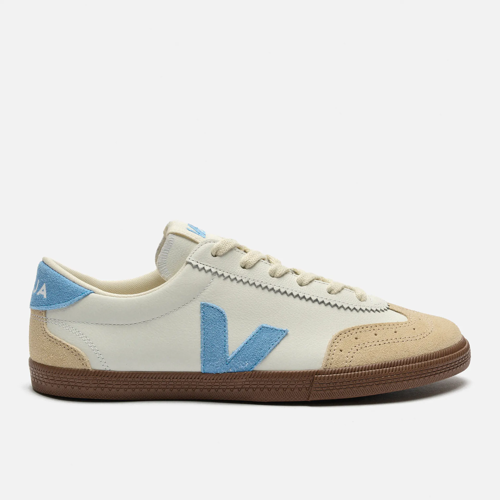 Veja Volley O.T. Leather Sneaker White/Aqua/Bark