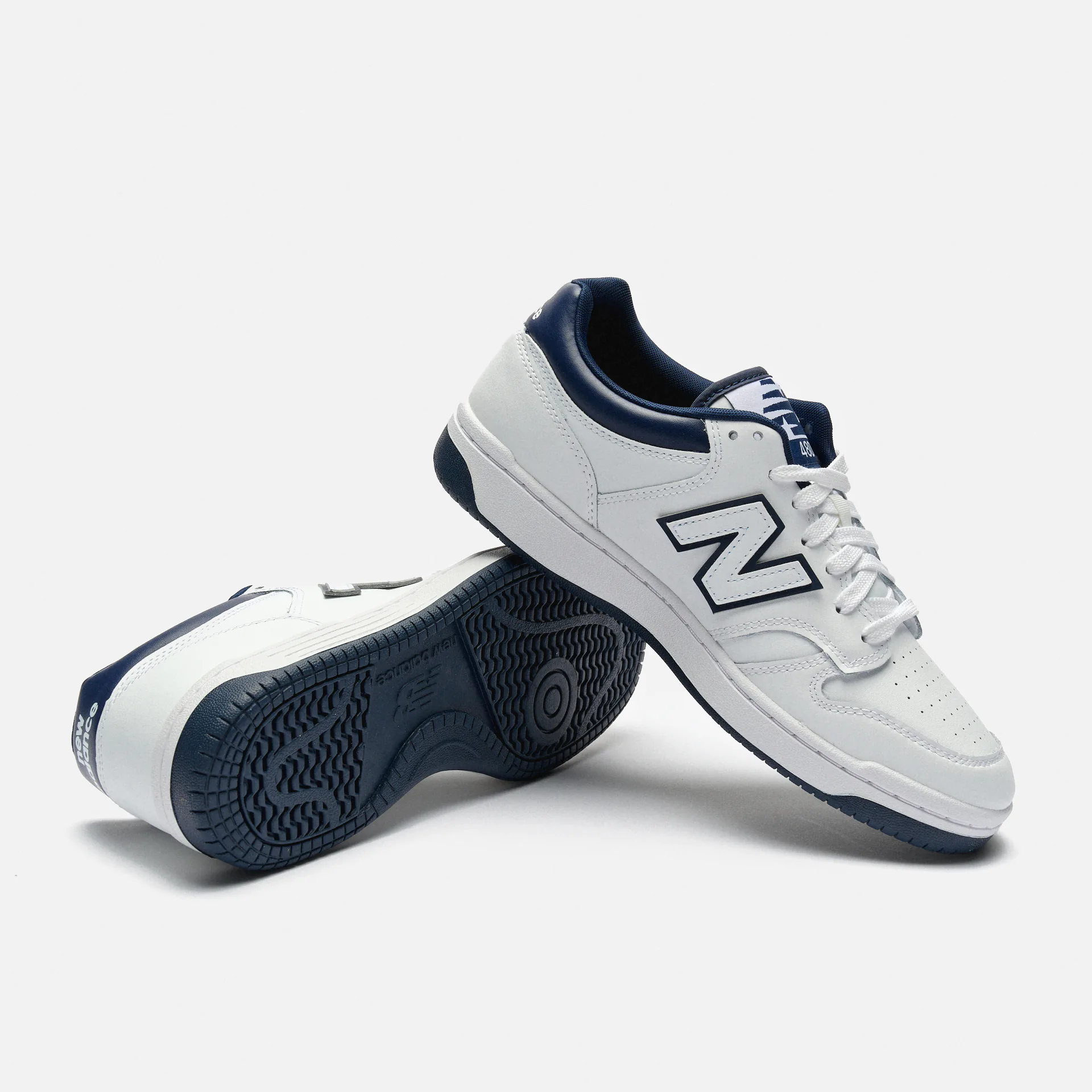 New Balance BB480 Court Sneaker White/Navy