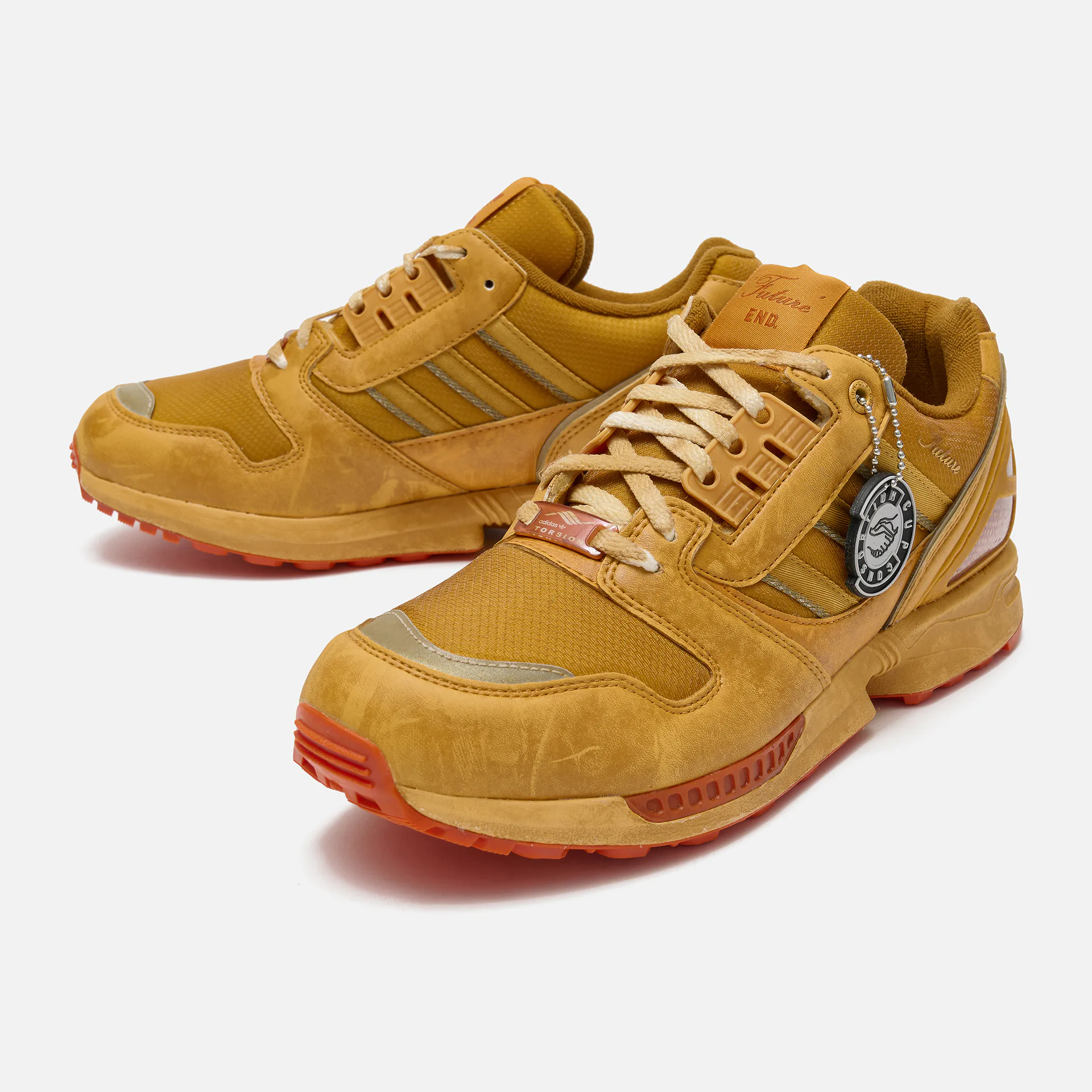 adidas ZX8000 Sneaker Consortium Cup END. Future Orange Suede/Burned Sand