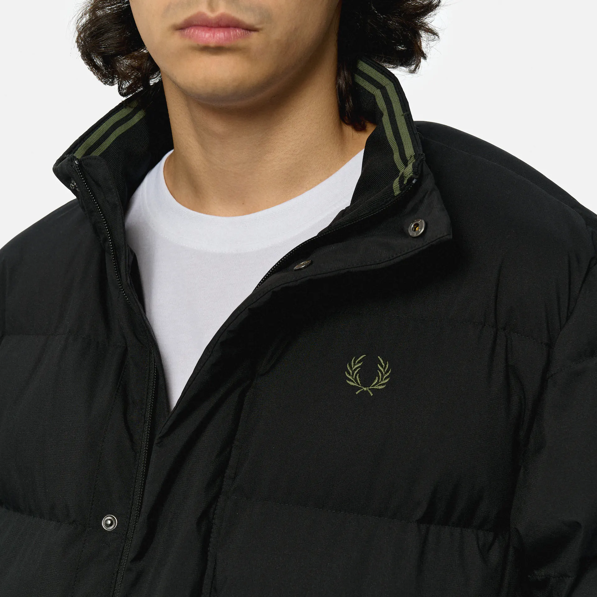 Fred Perry Padded Pocket Detail Jacket Black