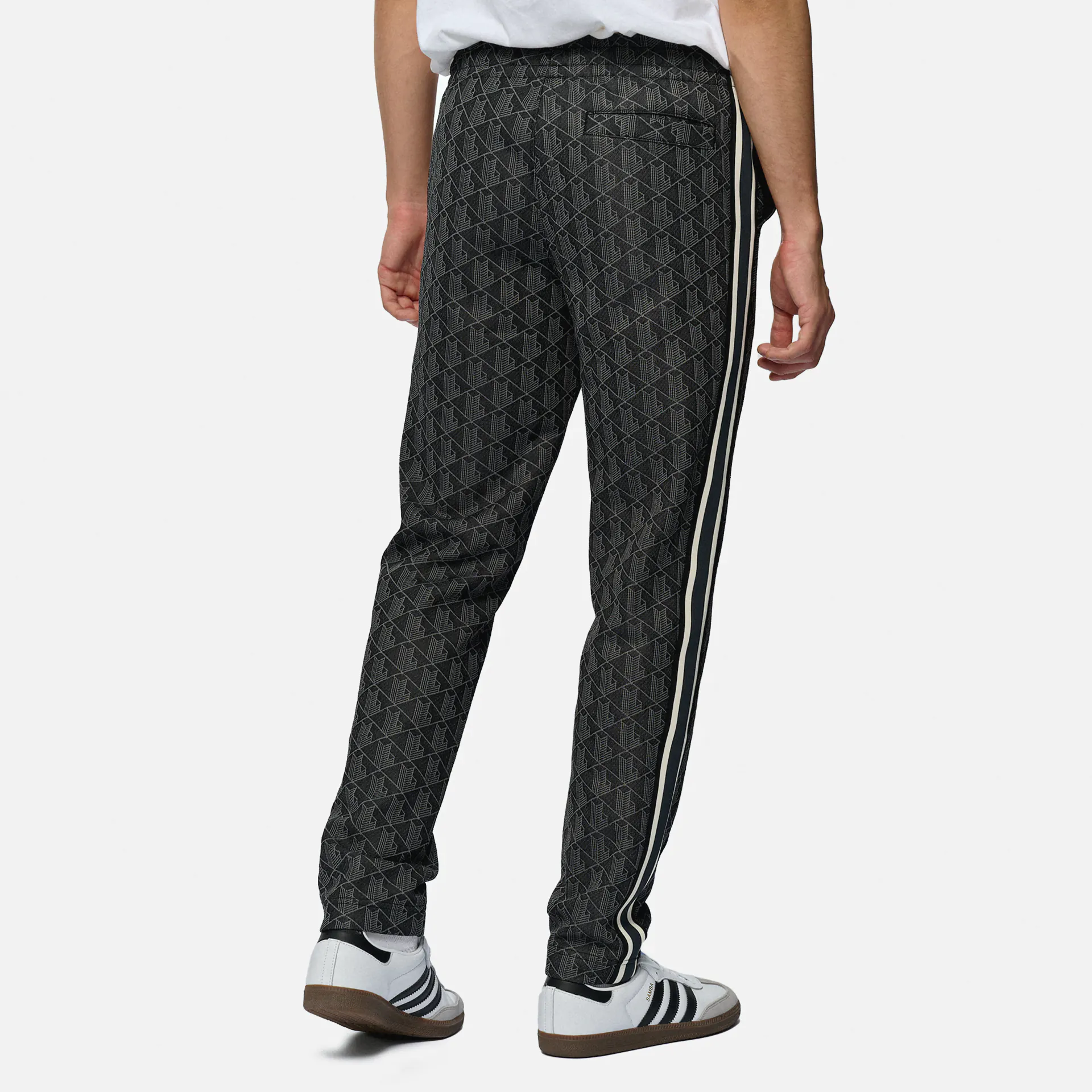 Lacoste Paris Monogram Jacquard Track Pants Black/Graphite