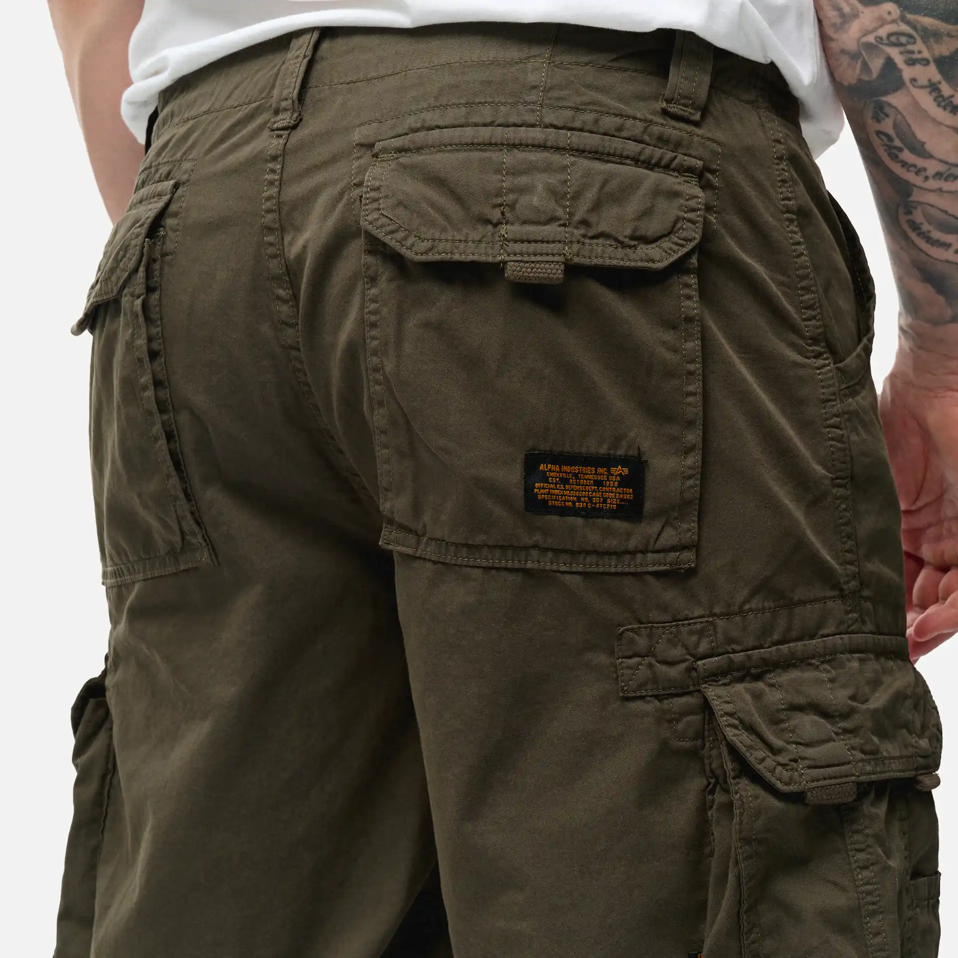 Alpha Industries Jet Cargo Short Grey Black