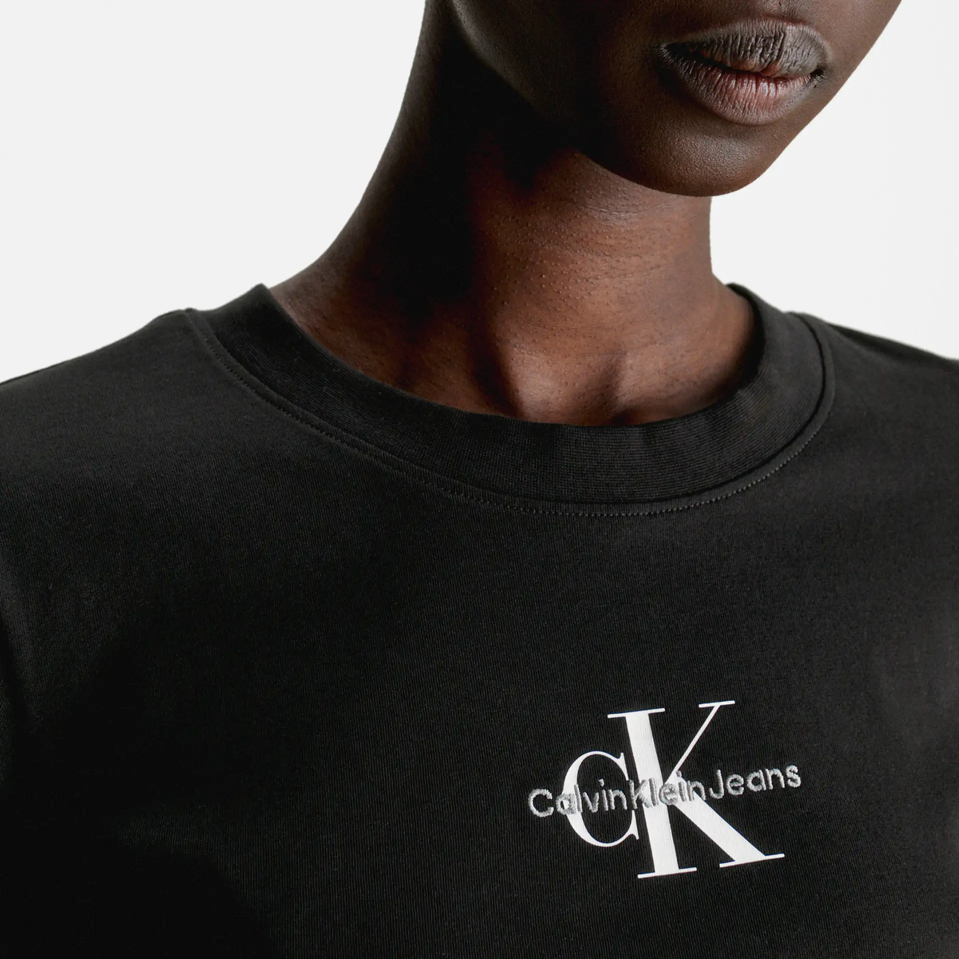 Calvin Klein Jeans Monologo Slim T-Shirt Black
